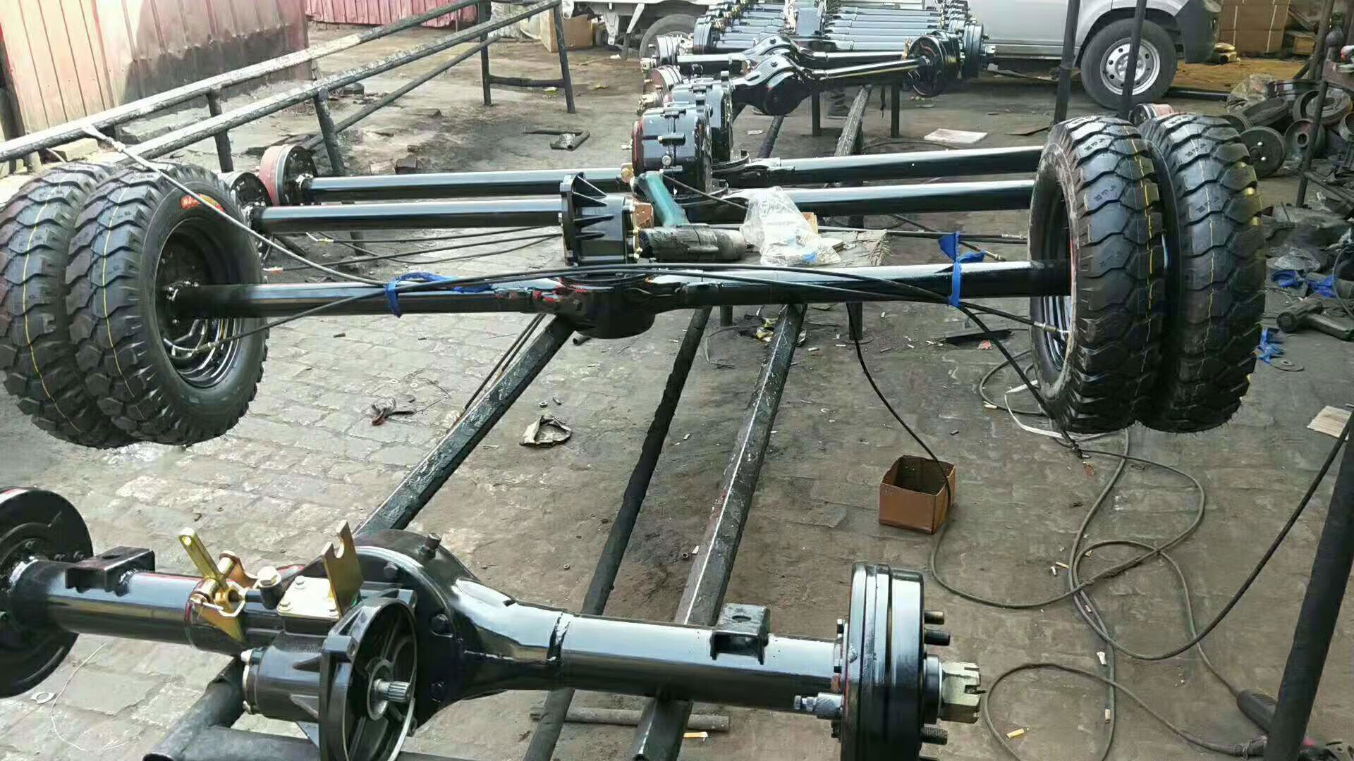 丽田三轮车全浮后桥总成宗申大江福田加力王电动车半浮后桥可以定做