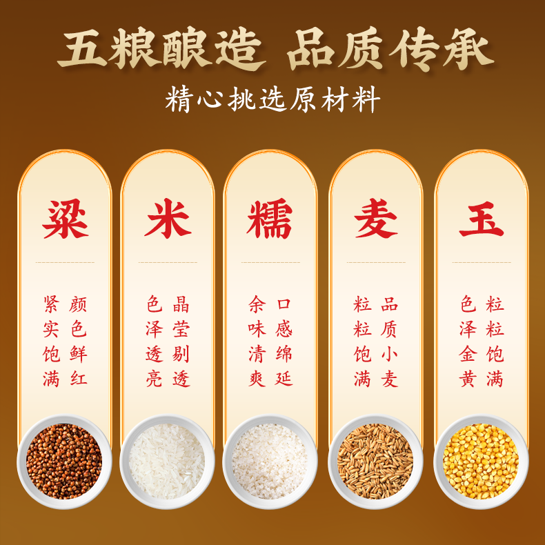 五粮浓香五粮液股份出品 感恩酒白酒52度浓香型白酒礼盒装商务宴请送礼 52度 500mL 2瓶 +手提袋