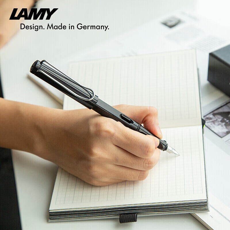 凌美（LAMY）钢笔签字笔 生日节日礼物学生成人练字文具 德国进口 狩猎系列 50周年套装礼盒 磨砂黑 EF0.5mm