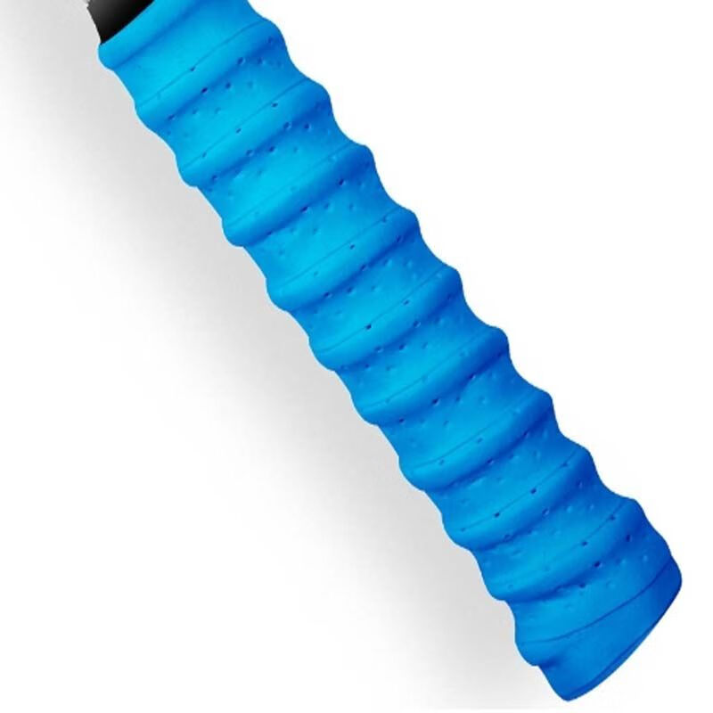 羽毛球拍手胶网球拍打孔透气龙骨吸汗带弹弓鱼竿防滑手柄缠绕绑带 冰水蓝 【2条装】