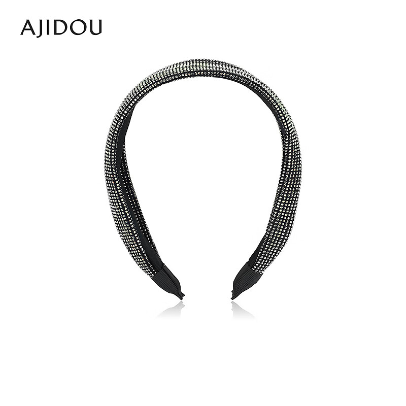 AJIDOU阿吉豆发箍女款休闲时尚宽头箍礼物 黑色 1个