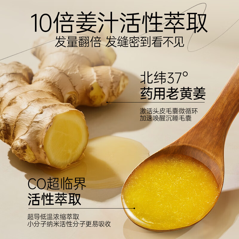 希芳生姜洗发水【官方旗舰】防脱固发生姜精华防断固发洗发水丰盈店 洗发水+MAIGOOLE防脱固发精华液 560ml