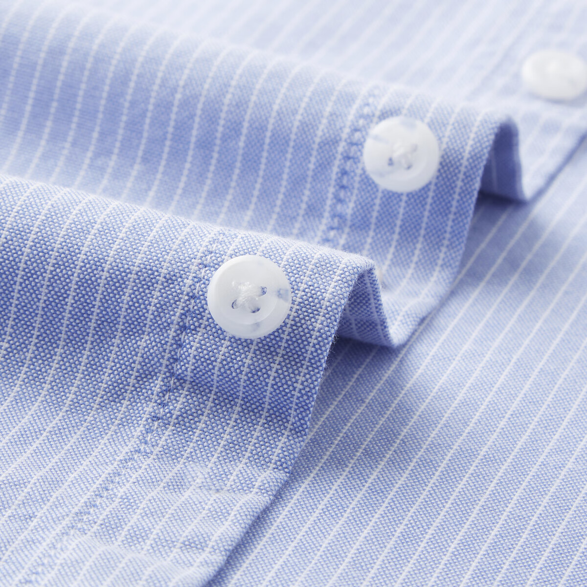 杉杉(FIRS)【100%新疆棉&亲肤内搭】秋季男士竖条纹上衣男式长袖衬衫男 欧碧绿 42 185/100B(42)