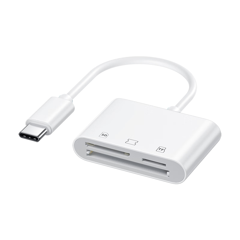 連拓Type-C多功能三合一讀卡器 Type-C高速讀寫 支持TF/SD/CF等手機卡相機卡