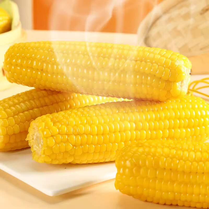 绿熊庄园新疆特产黄白糯玉米新鲜软糯香甜玉米黄玉米大棒粗粮早餐非即食 【一级大棒】恨甜大黄甜糯玉米 单根≥300g 净重5斤