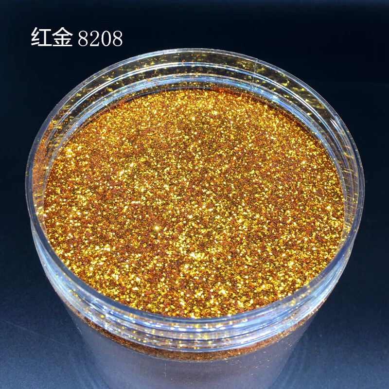 阙磐pet耐高温金色金葱粉 闪光粉闪光片硅藻泥亮粉 金粉 装饰金片闪片