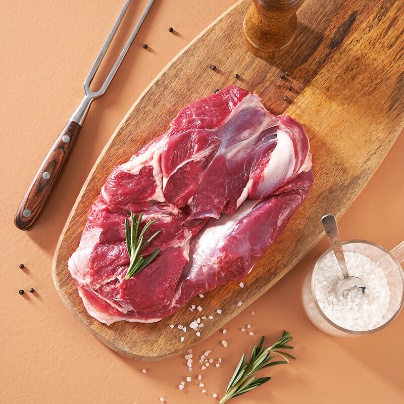 1号会员店宁夏盐池滩羊 去骨后腿肉2斤 180天乳羔羊 羊肉生鲜 羊腿肉