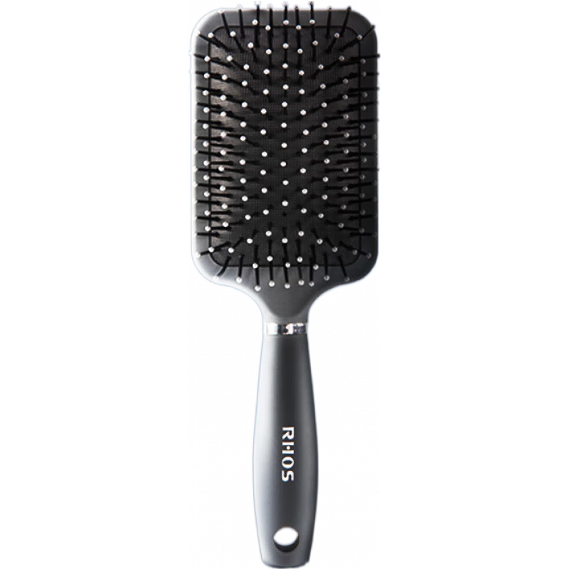 RHOS梳子男士专用气垫梳气囊按摩头皮造定型背头发型神器排骨头梳 星空灰·软气垫_【按摩男士专用】