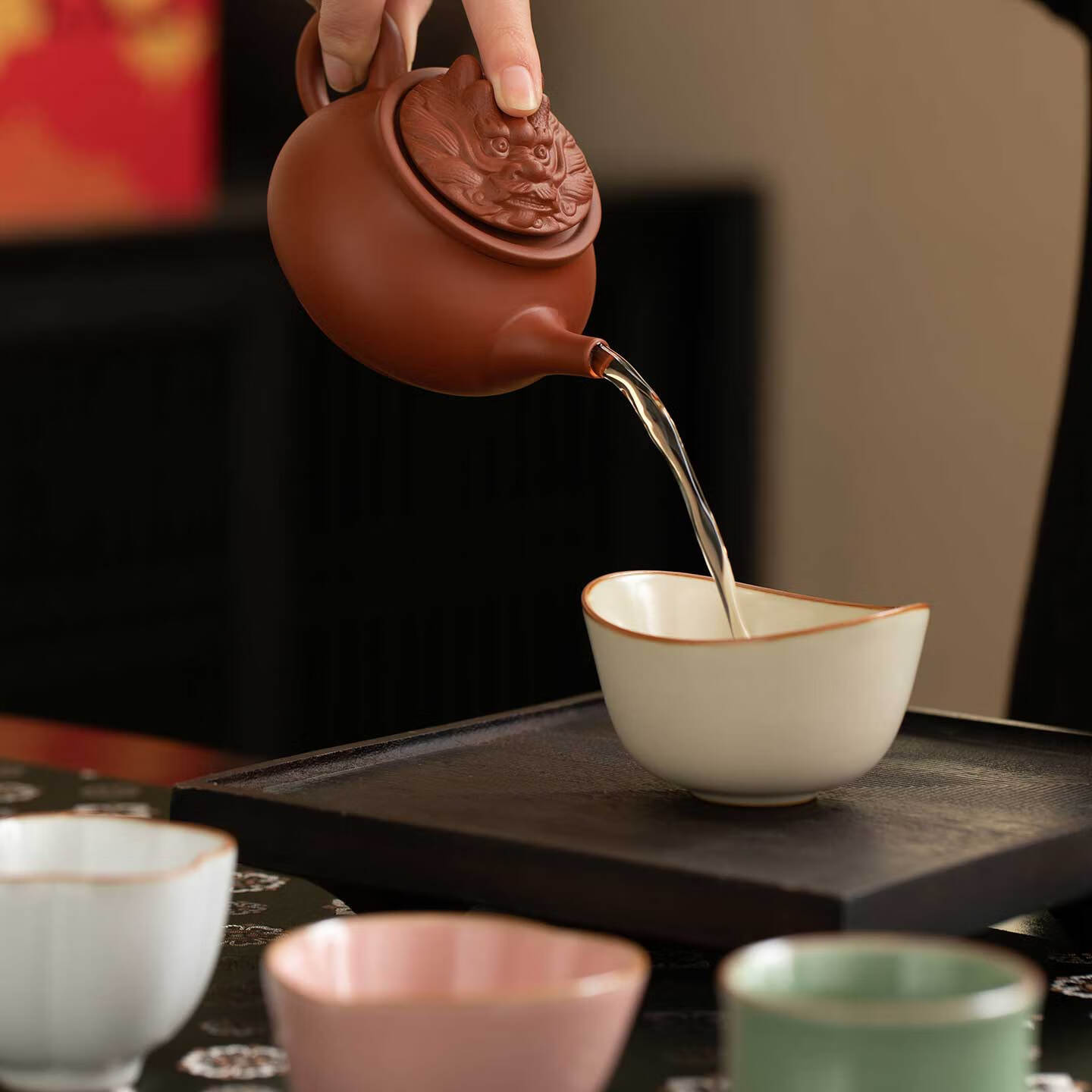 上新了文创 故宫紫禁五运茶具套组 茶杯礼盒装主人杯文创生日礼物送领导长辈 紫砂壶套装