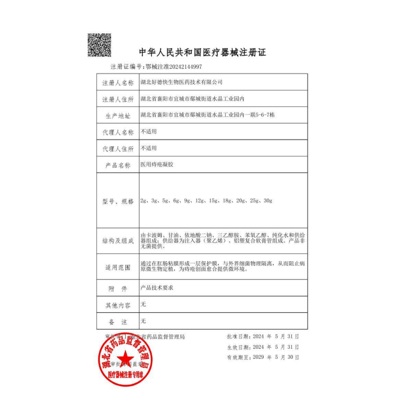 DR.SCT痔疮膏去肉球凝胶神器去内外混合痔肛门瘙痒便秘便血通用 升级款痔疮凝胶【5盒装】