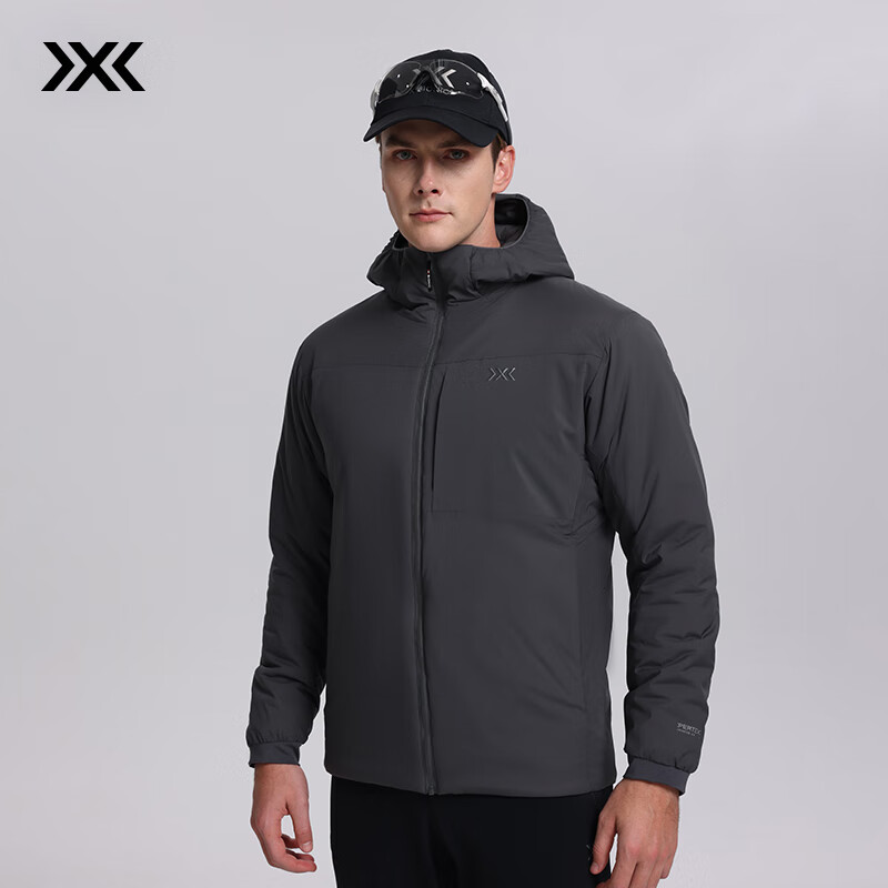 XBIONIC海狸80G连帽棉服男外套金标P棉休闲户外棉衣保暖冬季25新品 铅灰 L