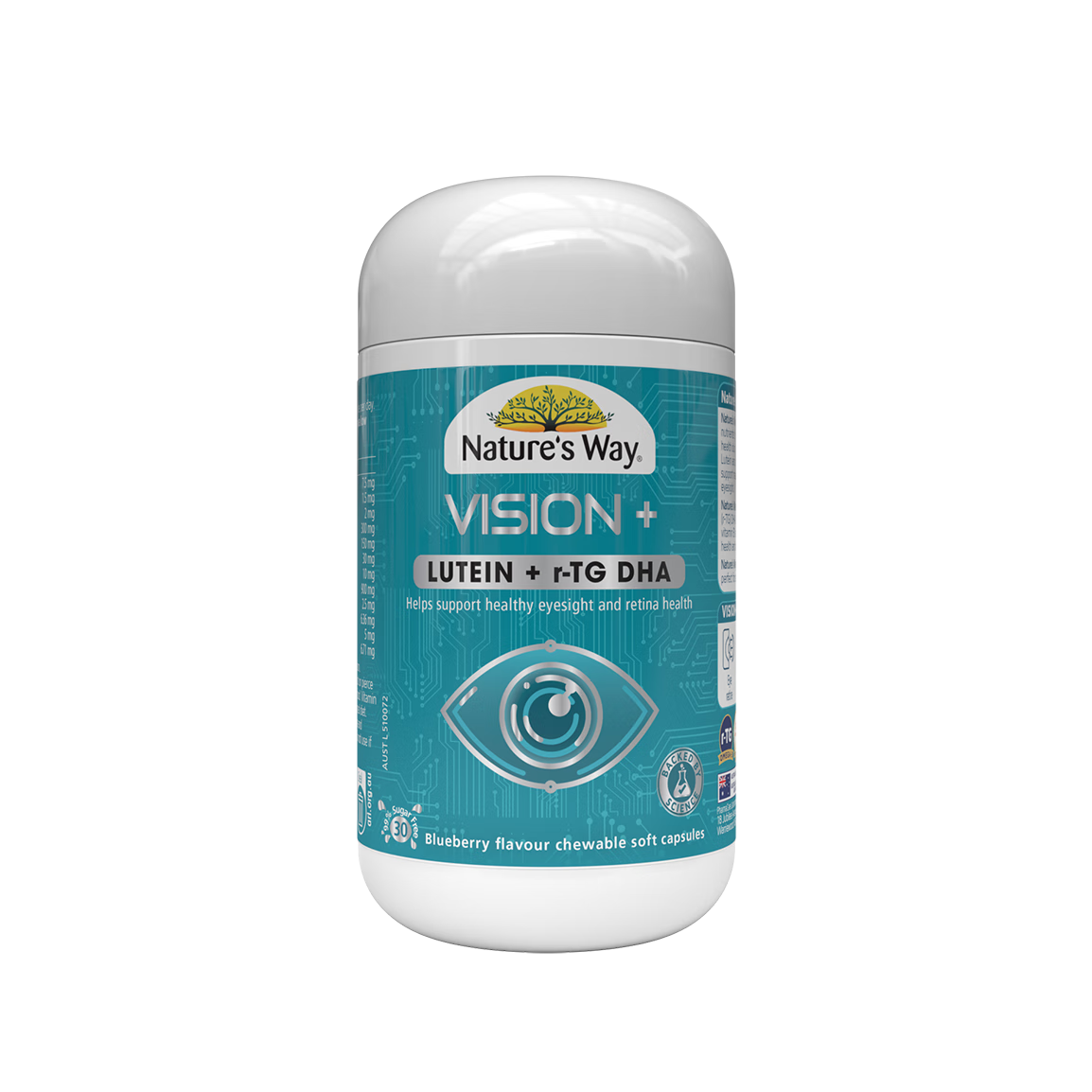 佳思敏(Nature's Way)護(hù)眼葉黃素DHA魚油膠囊30粒 葉黃素兒童保護(hù)視力6-17歲青少年