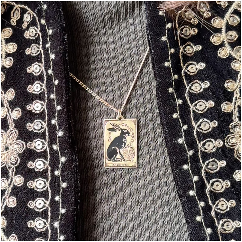 Fable天体系列项链甜酷小众生日礼物 皇后心愿牌项链