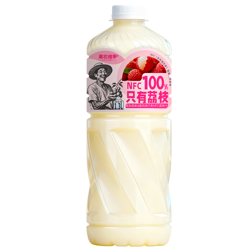 ��ũ���� 100%����֦֭ NFC��֭���� 1300mL*2ƿ ������֦ 9.9Ԫ