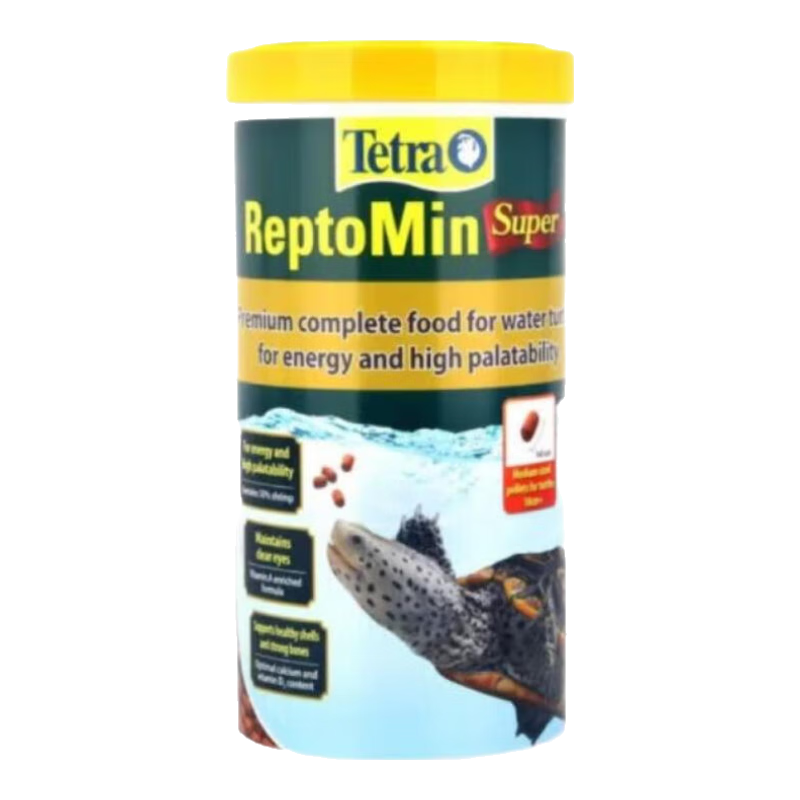 德彩（tetra）德彩龟粮Tetra增色乌龟粮幼龟发色上浮饲料通用巴西龟水草龟食物 新款增色340g/1000ml