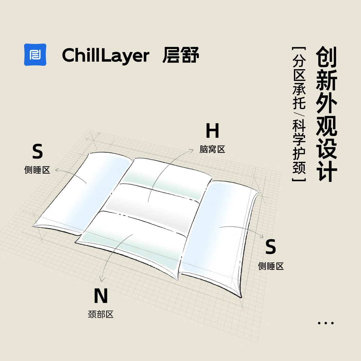 层舒儿童可调节健康枕可机洗可水洗A类6-12岁护颈枕日本软管枕 单只 高枕 7cm 【6-12岁】