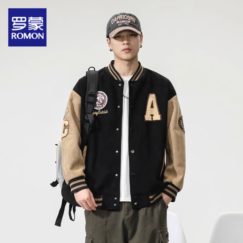 ���ڲ��������ɣ�ROMON����ʽ�߶˾���ɫƴ�Ӱ���������д��＾��Ƹ�ƴɫ�������¼п��� ��ɫ 2XL 160-180�� 185.98Ԫ