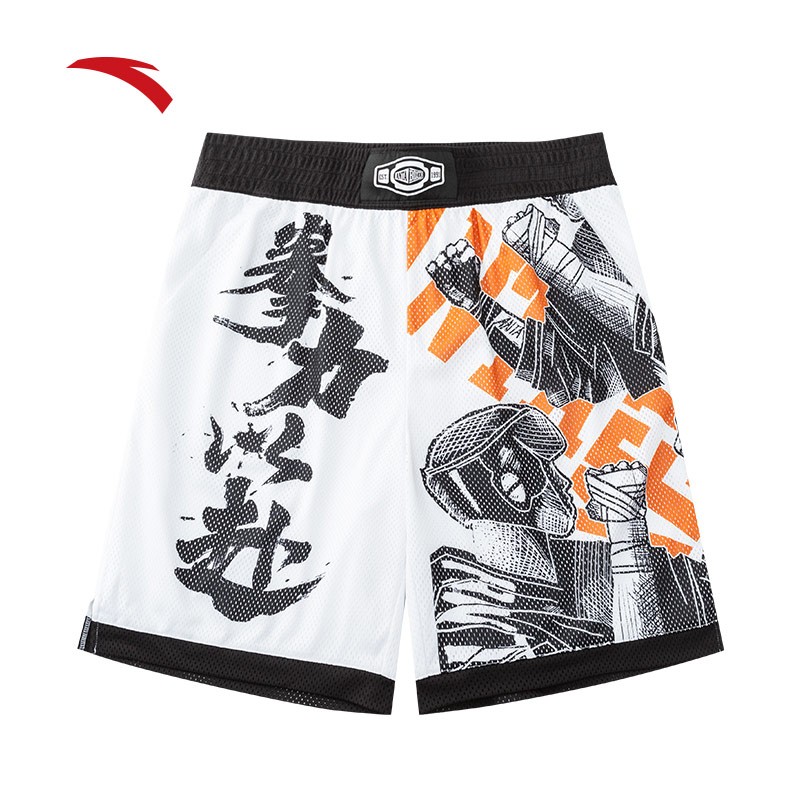 安踏(anta)搏击系列丨运动短裤男秋冬网眼透气五分裤训练薄款裤子