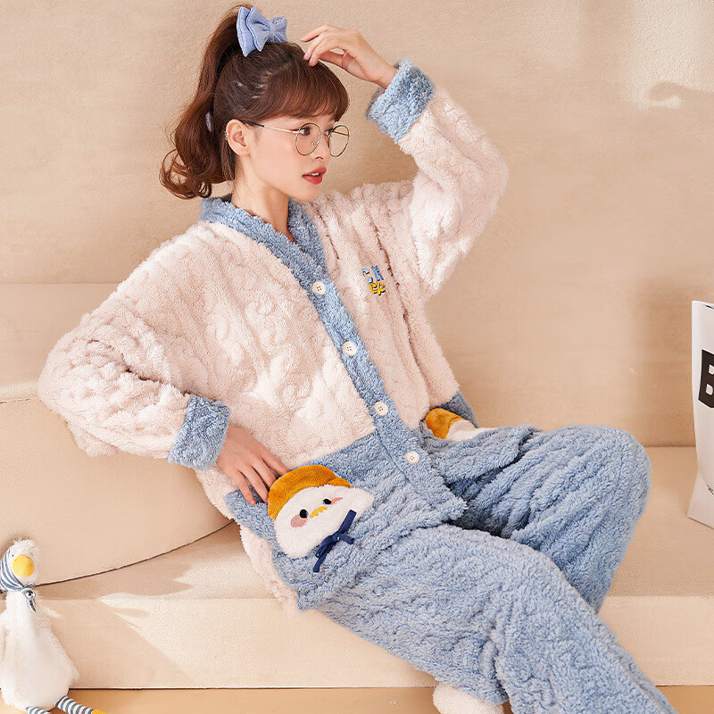 ���ܻ�ɺ����˯��Ů�����Ứ�޼���ѧ���ͨ�Ҿӷ���װ�ﶬ���⴩��ů CKE-K19564 L 90.54Ԫ