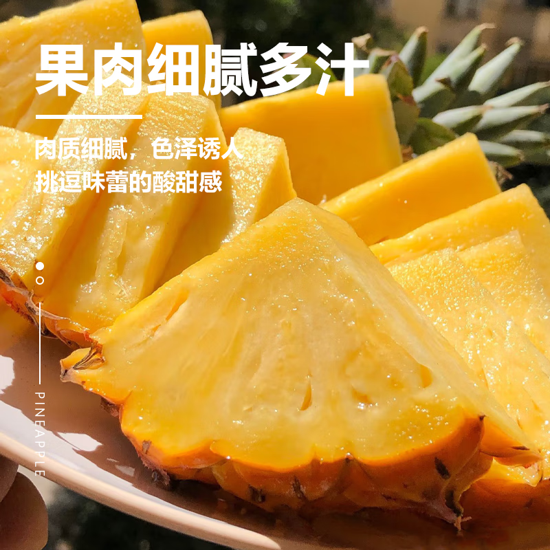 薏品甄鲜海南金钻凤梨 产地直发精选好果 海南金钻凤梨4.5-5斤【3-4个】