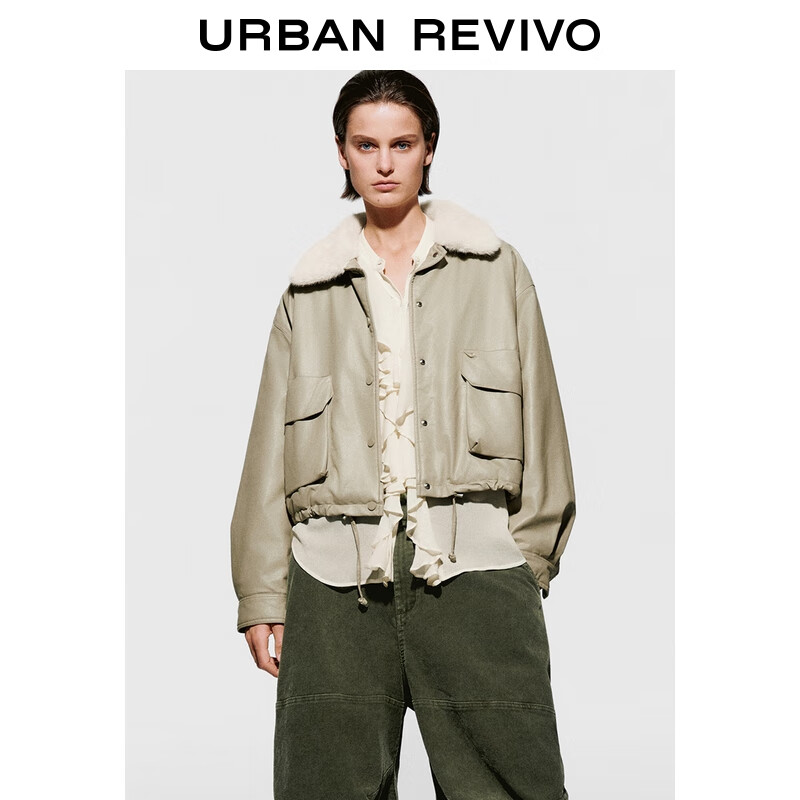 UR2025�����¿�Ůװ����ƴ��ײɫë�����PU�޷�UWM150071 ���� (ƫ����) M 499Ԫ