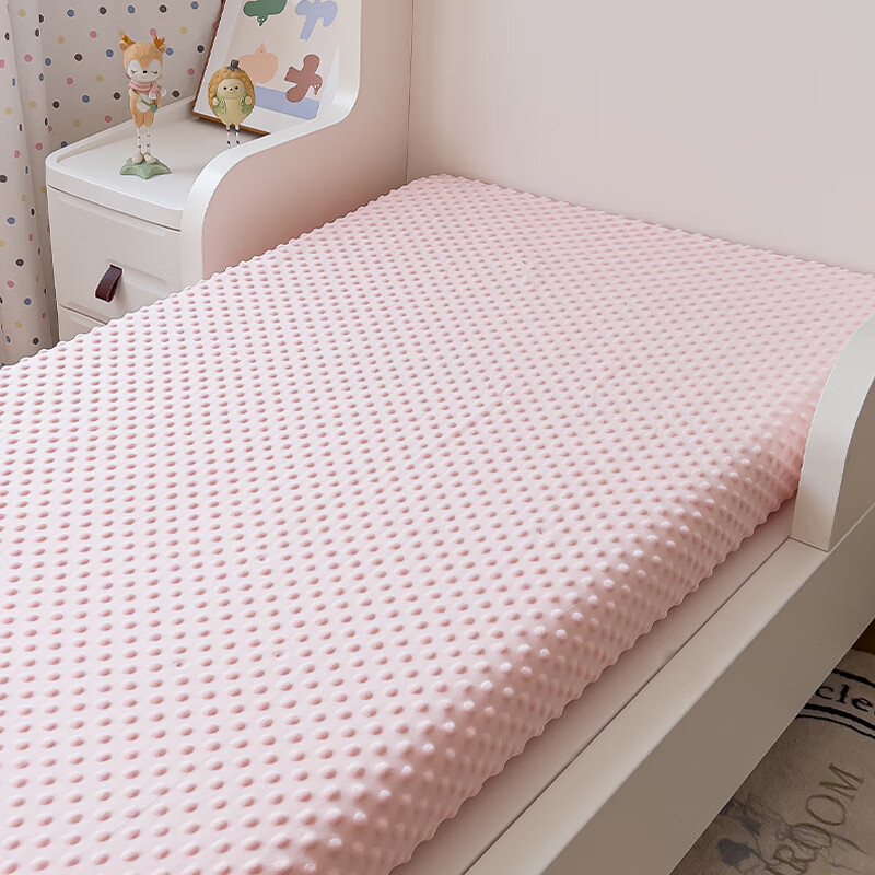 潔夢雅（jiemengya）定做秋冬豆豆絨床單嬰兒床笠床墊套寶寶新生兒童床罩床上用品定制 豆豆絨-貝殼粉 60x110x5cm