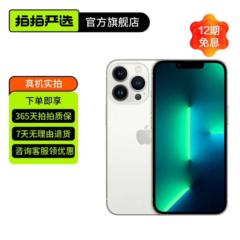 Apple iPhone 13 Pro Max 支持移动联通电信苹果5G 二手手机  国行 银色 256GB