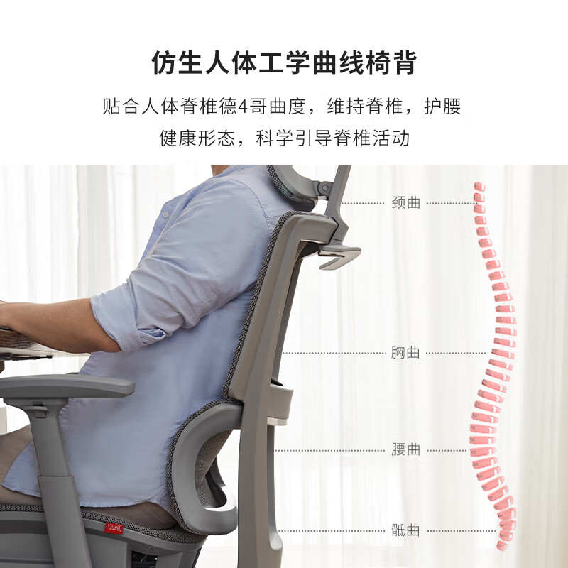 八九間人體工學(xué)椅電腦椅工程學(xué)護(hù)腰辦公椅舒適久坐老板椅電競網(wǎng)椅 豪華版-灰框藍(lán)網(wǎng)-空氣坐墊-可躺帶擱腳 鋁合金腳_旋轉(zhuǎn) 升降扶手