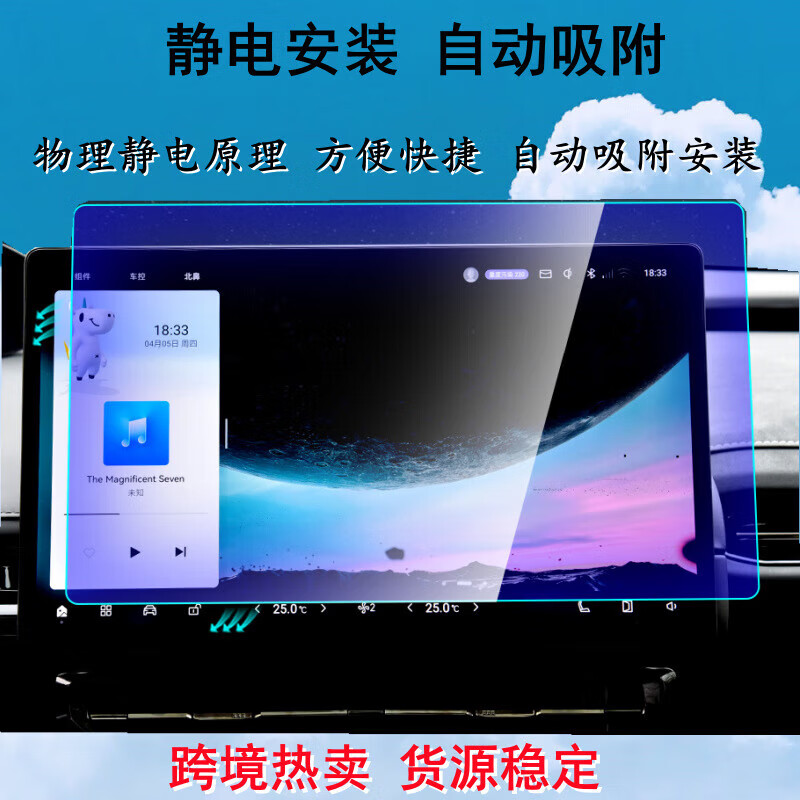 Qiny适用23-24款埃安Hyper昊铂SSR钢化膜昊铂GT中控导航仪表屏钢 24款昊铂SSR【仪表】屏幕 TPU膜