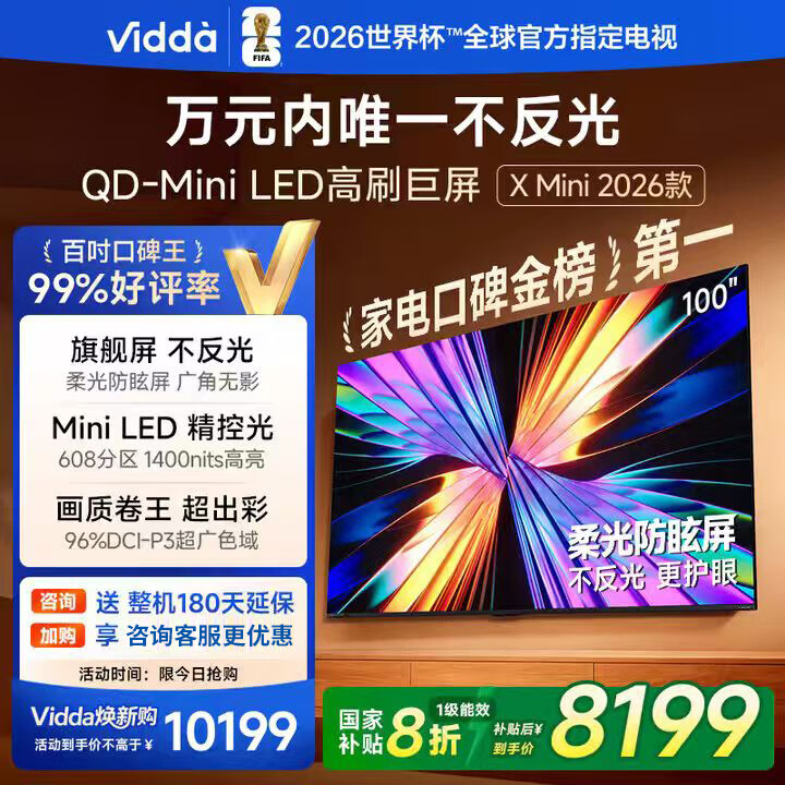Vidda X Mini 100Ӣ  100VX3Q  7625Ԫ
