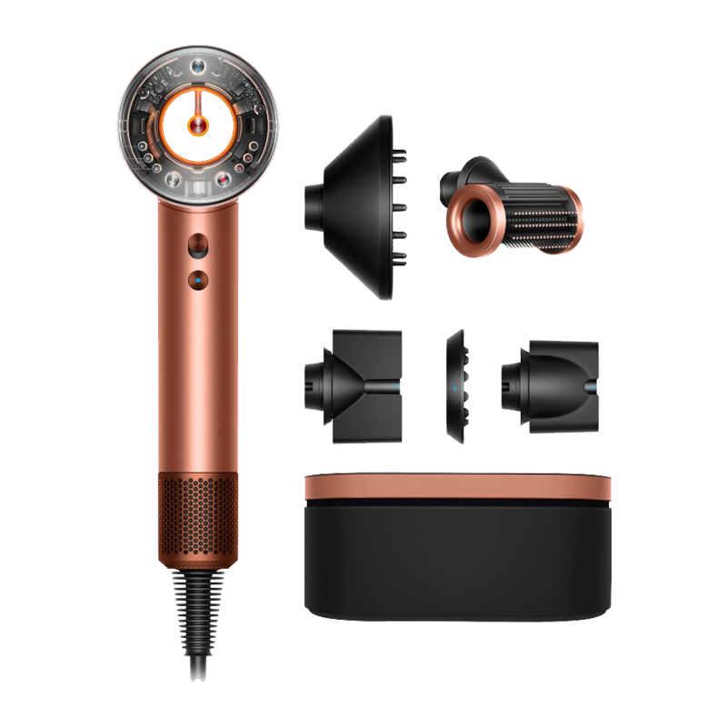 戴森（DYSON）全新正品HD16吹風(fēng)機(jī)Supersonic電吹風(fēng)負(fù)離子琥珀金色禮盒款海外版(220V電壓搭配插頭轉(zhuǎn)換器使用)