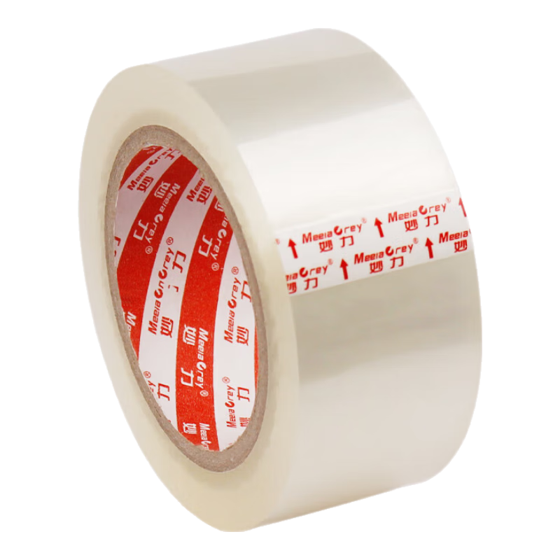 透明胶带 高粘性抗拉扯不易残胶 搬家打包适用 透明白【宽40mm*30米长】