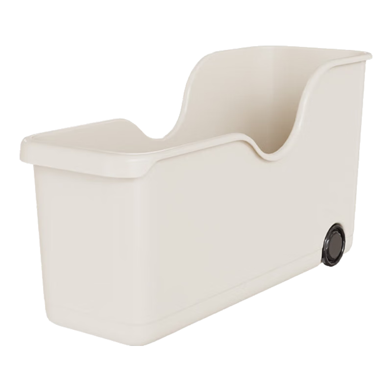 京东物流 厨房收纳整理盒锅盖调料带滑轮下水槽橱柜多功能收纳架 【升级款】特大号1个装 40*19*22cm