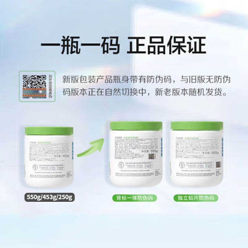 丝塔芙（Cetaphil）大白罐550g保湿补水婴儿润肤面霜敏感肌修护干燥止痒儿童身体乳 无烟酰胺[550g*1罐]防伪可查