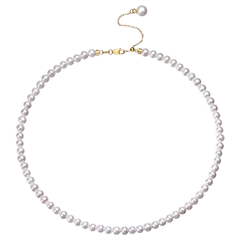 meluxe���� 18K����Ȼ��ˮС������������Բ�μ����������������������� 3-3.5mm ����΢΢覡�S925��β����