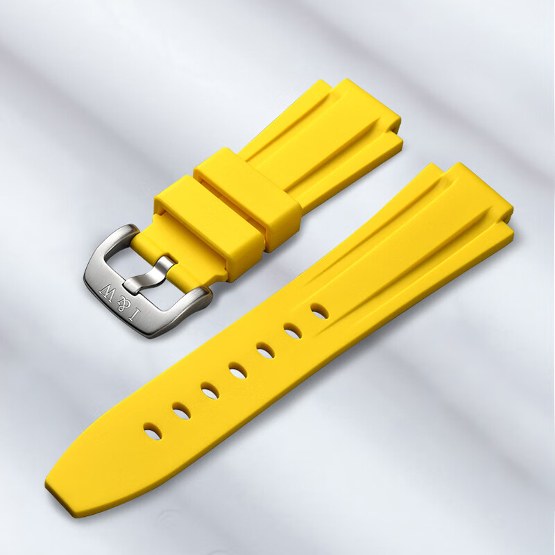 爱沃驰官方瑞士爱沃驰品牌专用原装原厂凸口液态硅胶IW手表表带男送工具 橙色