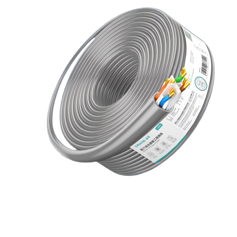 ɽ�� SAMZHE ��������������� CAT6A ���׸��� ��ͭ��о ���̼�װ 100�� U6A100-H 379Ԫ