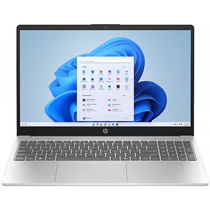 惠普 15.6 英寸 LED 筆記本電腦英特爾酷睿 i3-N305 8GB RAM，256GB SSD7 小時電池續(xù)航時間Windows 11 銀色