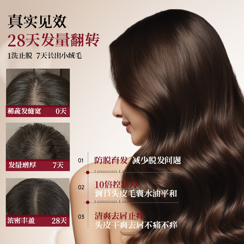 Bnature's意大利阿努卡苹果防脱洗发水增发密发育发控油洗头膏蓬松无硅油 阿努卡浓缩 防脱洗发水480ml