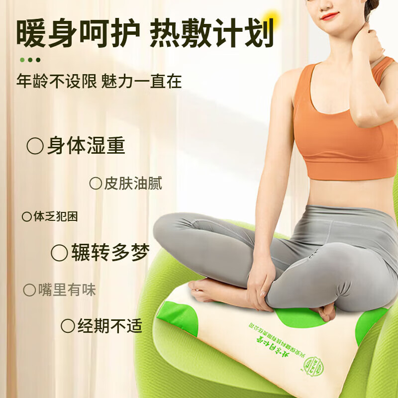 内廷上用北京同仁堂艾草电热垫艾灸绒坐垫电加热办公室毛毯坐垫热敷理疗袋 【1件体验装】