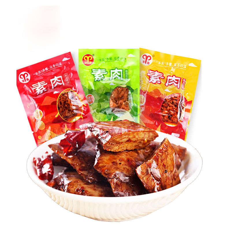 羊角 素肉 重庆武隆特产手撕素肉豆干豆制品零食散装小包装 混装1000g
