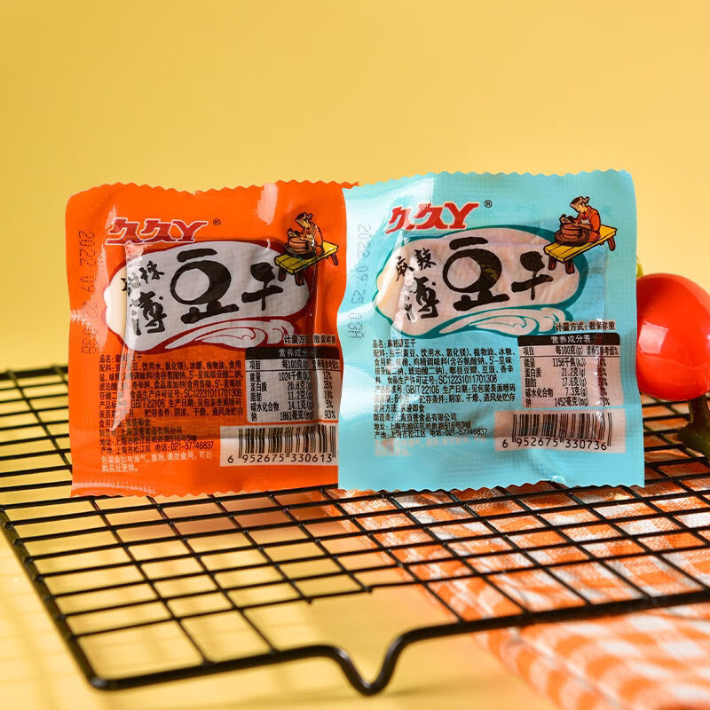 久久丫甜辣薄豆干豆腐干手撕麻辣豆干多口味休閑小包裝零食散裝 甜辣豆干 18包