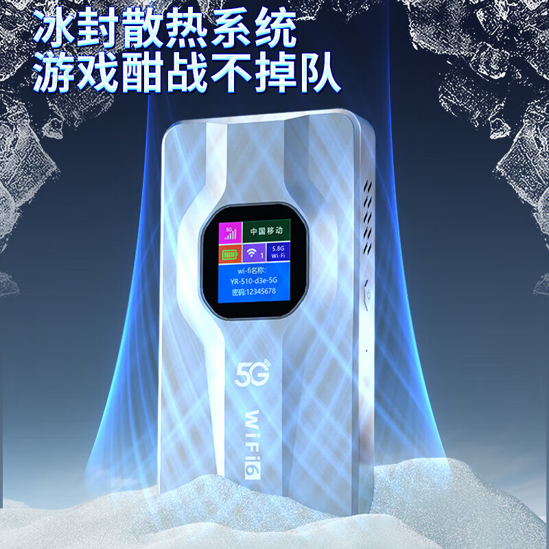 圣凡杜5g随身wifi6免插卡移动流量千兆路由器双频wifi无线上网卡2025款无限流量多网通便捷户外直播办公 【5G彩屏升级版-奶奶灰】高清彩屏全新升级