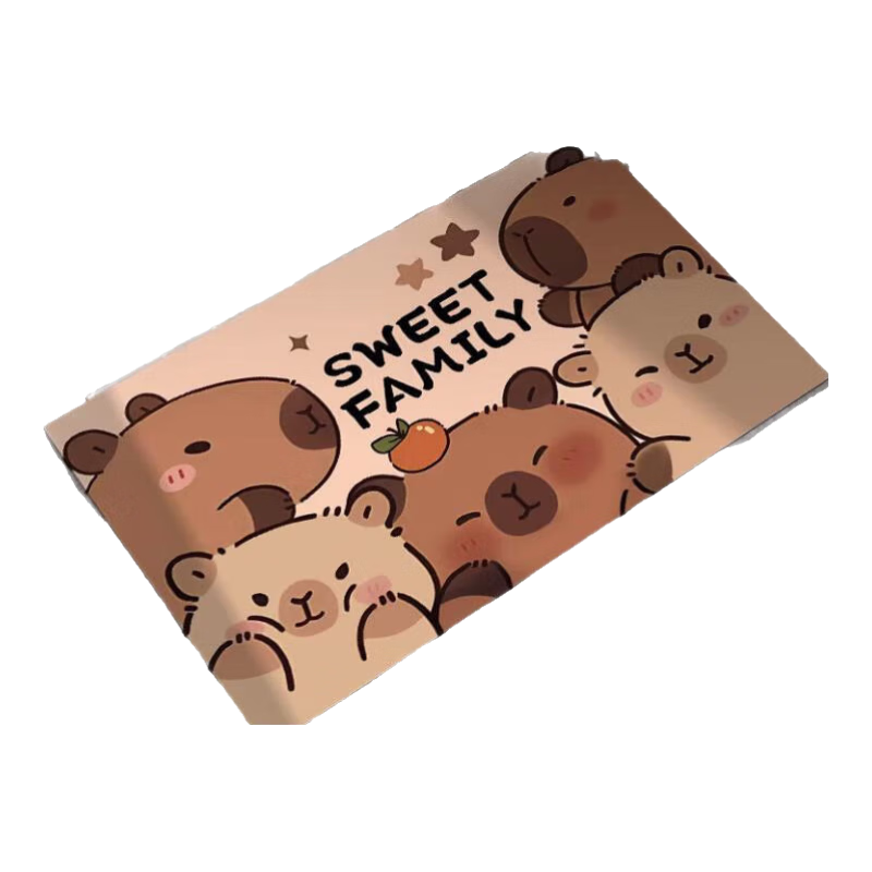 卡通地垫入户门地垫浴室吸水垫卫生间卧室门口地垫易清理耐磨地垫 卡通地垫KT01 40cm*60cm 1件数