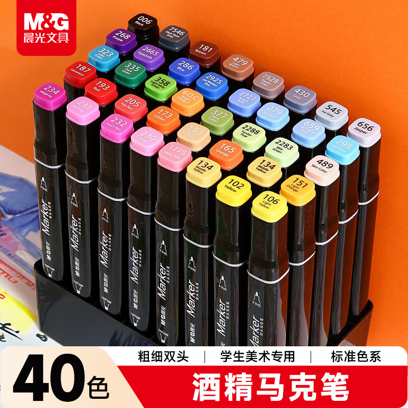 ���⣨M&G���ľ����˱�40ɫˮ�ʱʶ���˫ͷ���Ի��ʼǺű���װѧ���ľ߶�ͯ���к�Ů�����տ�ѧ�������� 21.9Ԫ