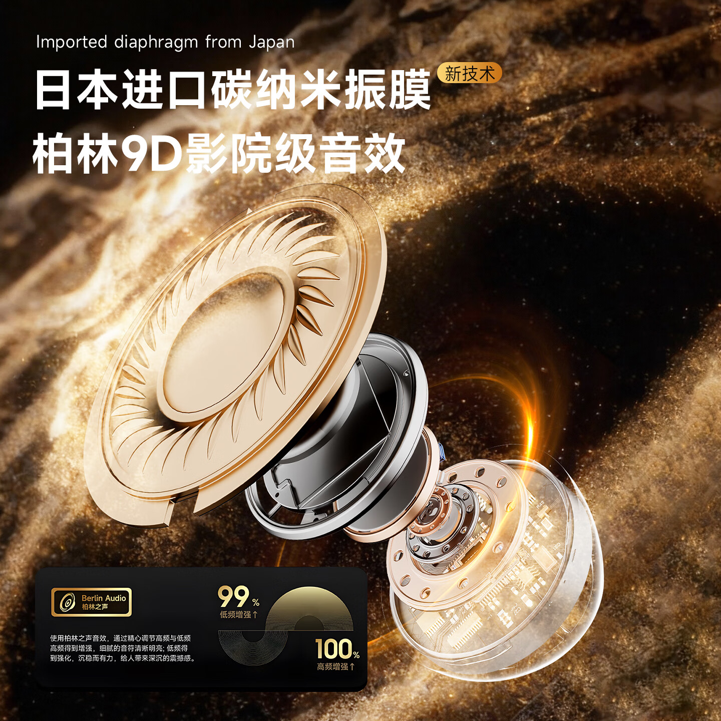 咪帅琉璃MAX无线蓝牙耳机主动降噪入耳式游戏音乐运动耳机高音质HiFi音质长续航学生2025新款 琉璃MAX【钻石黑】旗舰款