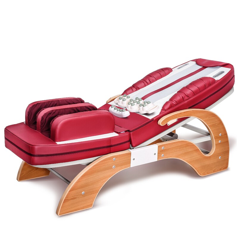 健康坊合家欢咏寿堂脊柱扫描加热智能温玉电动按摩床家用全身保健 y