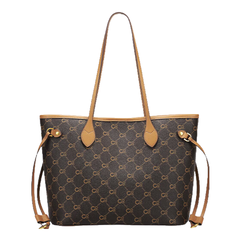 COOGI包包女款轻奢女士单肩腋下包女托特包女情人节生日礼物送女友老婆 咖啡色【精美礼盒+礼袋】