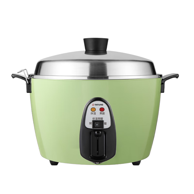 大同（Tatung）不锈钢内胆电饭煲多功能电锅家用电蒸锅电炖锅多功能锅煮饭锅蒸饭锅炖煮锅 绿色 4L TAC-10T