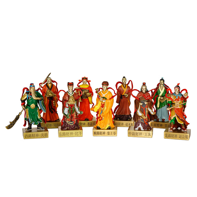 箐铜记《九路财神》财神爷铜摆件家居客厅玄关家用供奉乔迁开业新年礼物 九路财神-端木赐 新中式